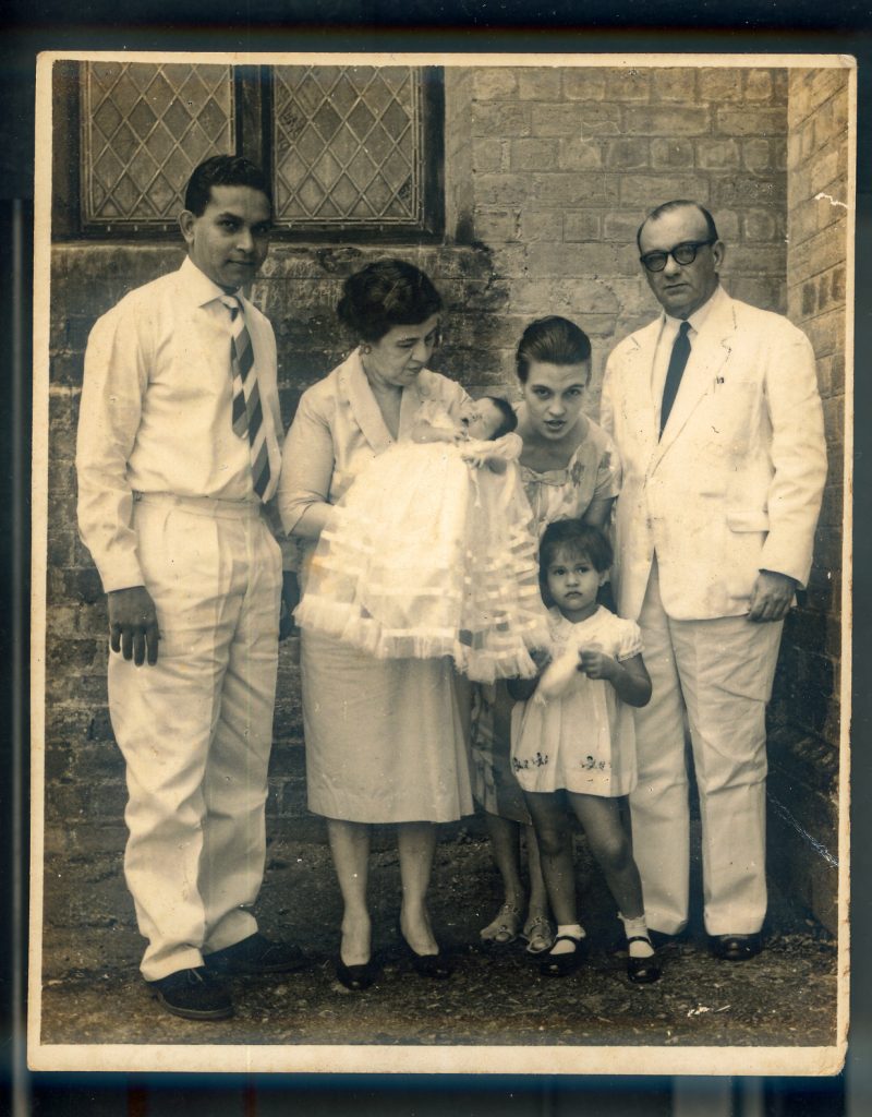 Vintage wedding photograph — family heritage that inspires Biling's Sri Lankan kitchen