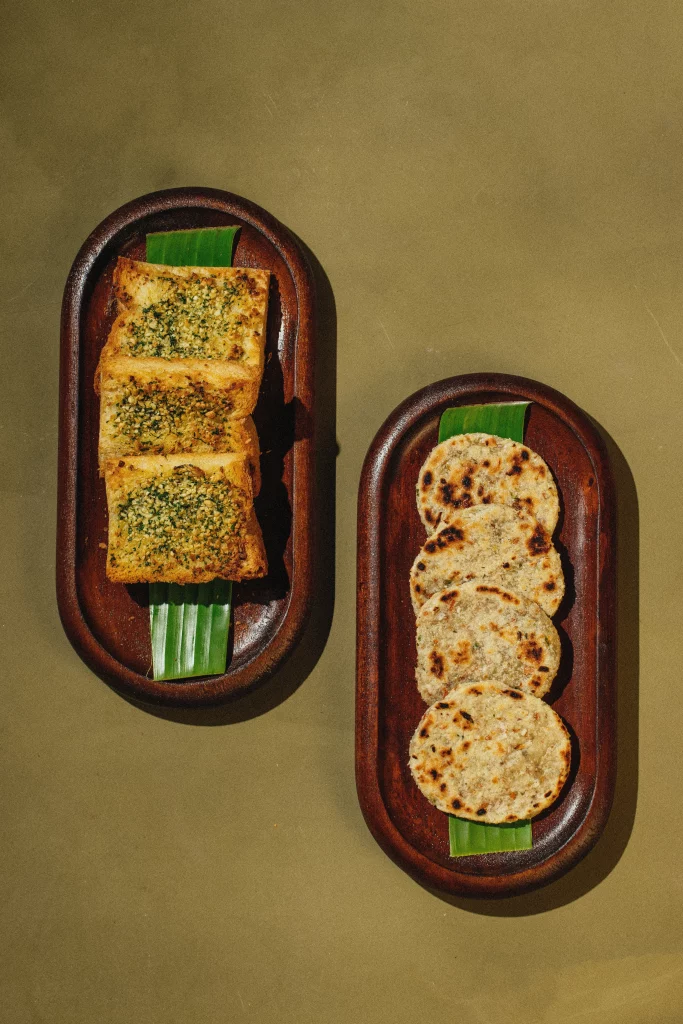 Sri Lankan Garlic Bread and Pol Roti